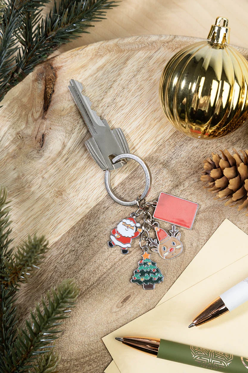 Weihnachtsschlüsselanhänger Jolfigurar, rot – Bild 7