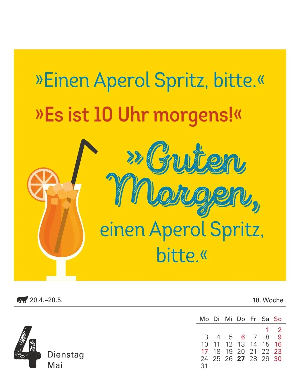 Lange Rede kurzer Gin Tagesabreißkalender 2027 – Bild 4