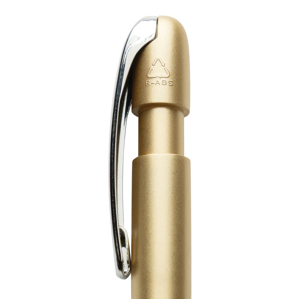 Glide GRS-zertifizierter rABS Stift mit Metallclip, gold – Bild 2