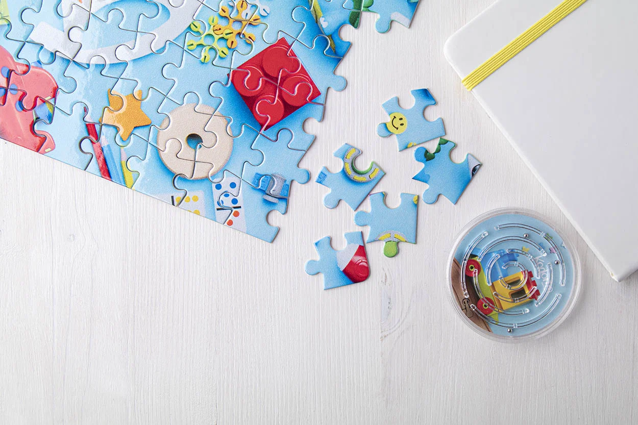 Puzzle Suzzle mit Sublimationsdruck, weiß – Bild 3