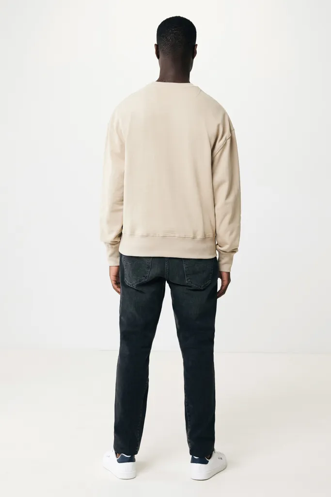IQONIQ Kruger Relax-Rundhals-Sweater aus recycelt. Baumwolle, desert – Bild 7