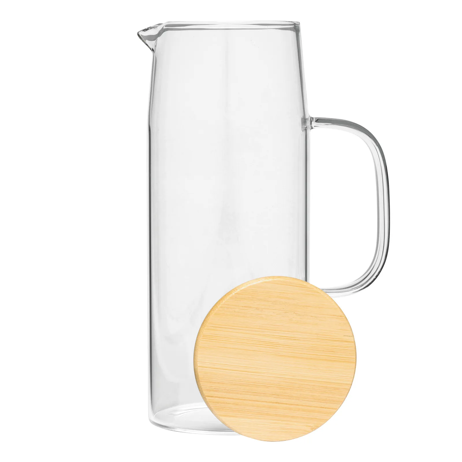 BAMBOO PITCHER - Glas-Karaffe braun, braun – Bild 5