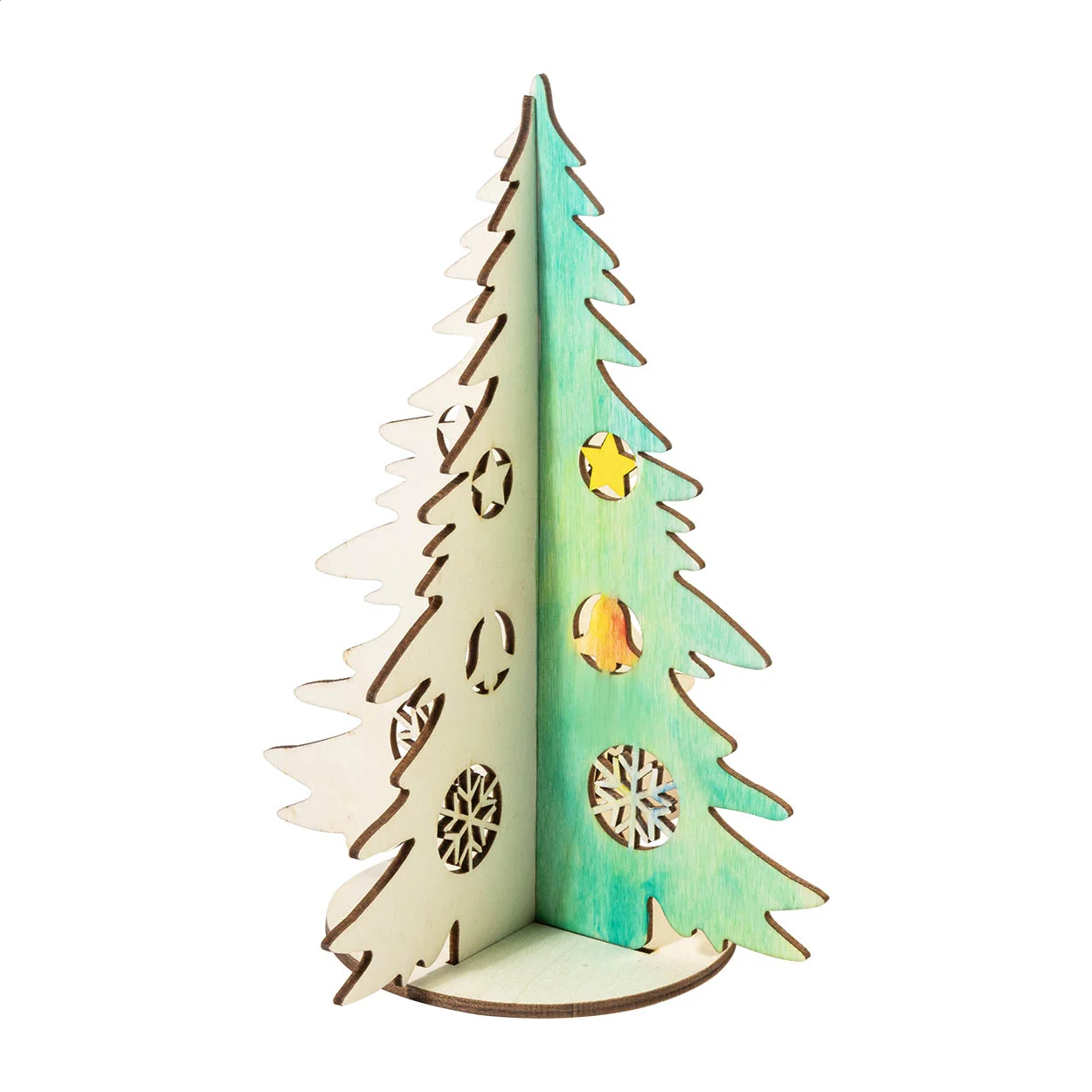 DIY Weihnachtsbaum Malagran, natur, mehrfarbig – Bild 3