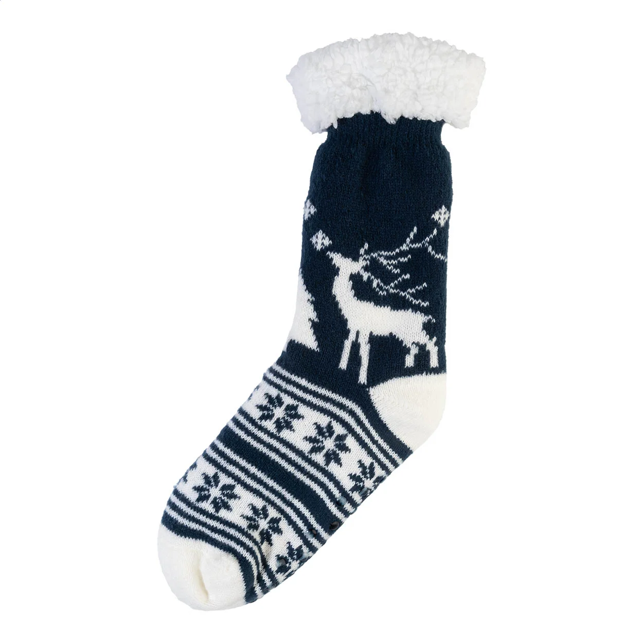 Weihnachtshausschuhsocken Norsokkar, blau – Bild 2
