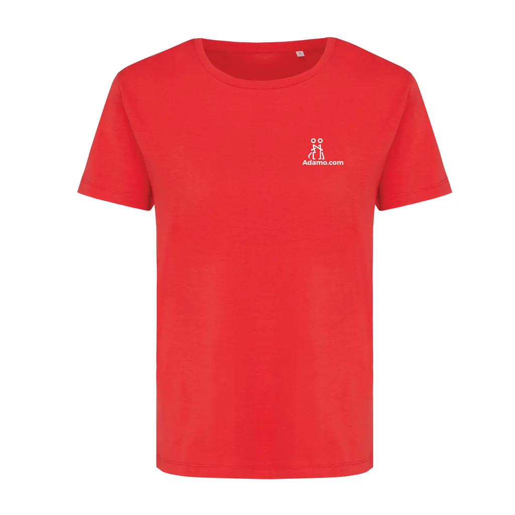 IQONIQ Yala Damen T-Shirt aus recycelter Baumwolle, luscious red – Bild 3