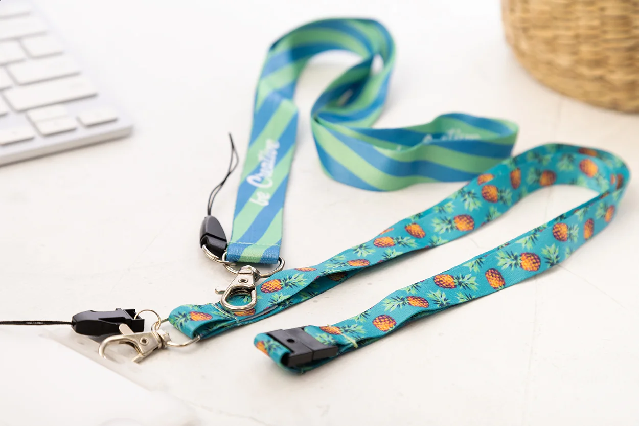 Lanyard Sublimationsdruck und Panikverschluss Subyard B Safe, weiß – Bild 4