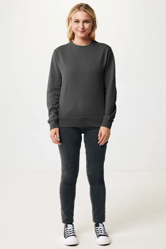 IQONIQ Etosha Lightweight Sweater aus recycelter Baumwolle, anthrazit – Bild 4
