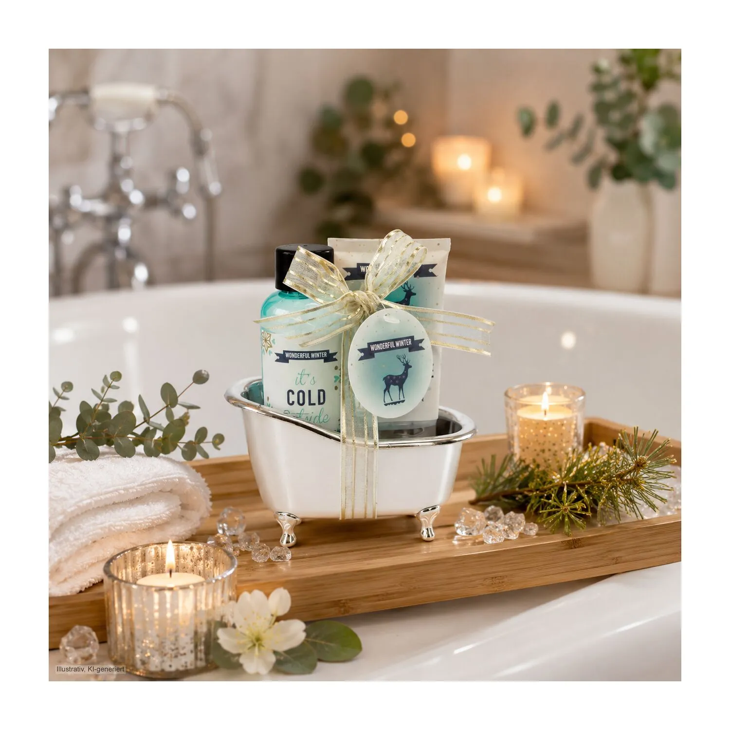 Wellness-Geschenkset: Kleine Winterzeit, silber – Bild 5