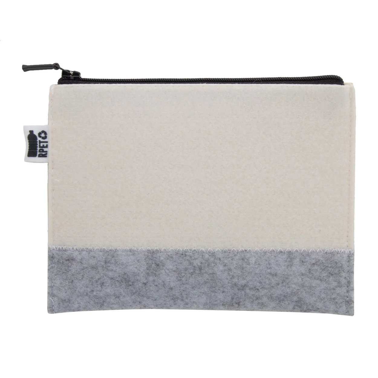 Individuelle Kosmetiktasche CreaFelt Beauty M, weiß, grau – Bild 2