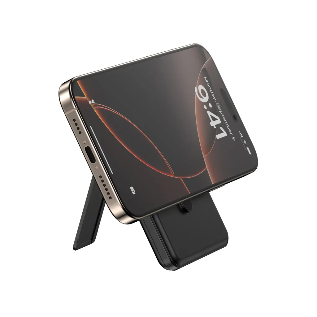 Urban Vitamin Redwood 5-in-1 5.000mAh 20W PD magn. Powerbank, schwarz – Bild 3