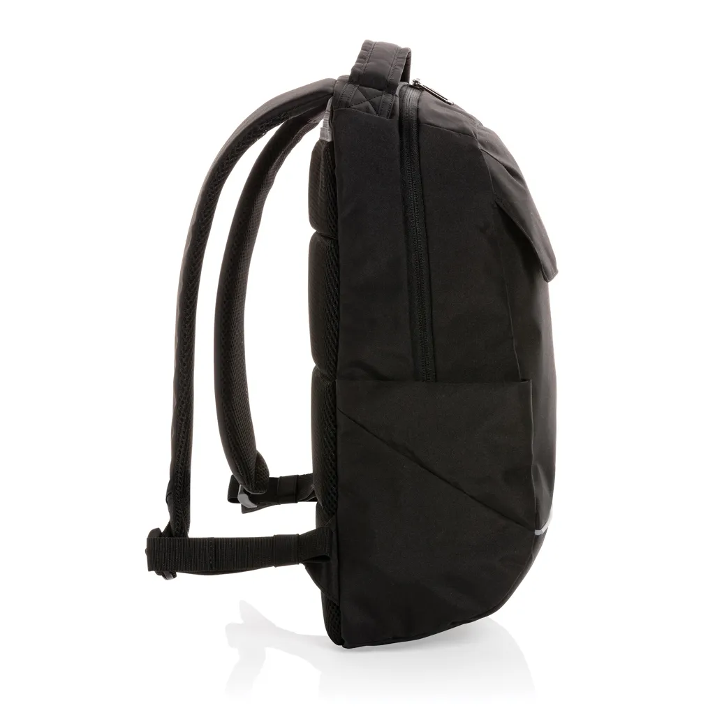 Swiss Peak Brooke AWARE™ 15,6" Laptop-Rucksack aus rPET, schwarz – Bild 6