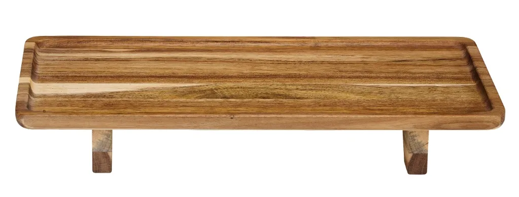 ALPINA Serviertablett 38.3x20.5x5.5cm, Braun – Bild 2