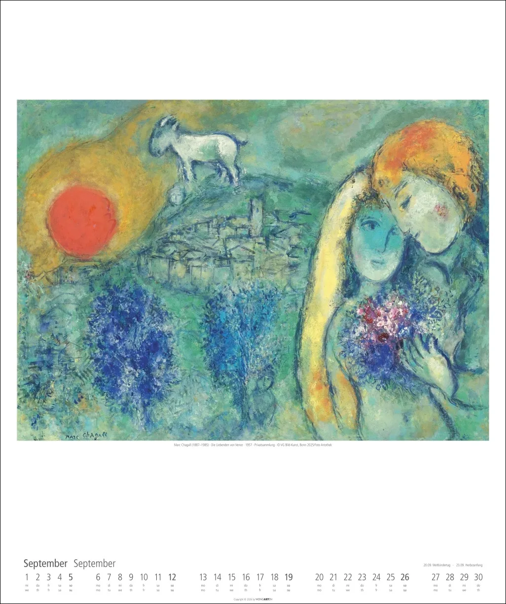 Marc Chagall Wandkalender 2027 – Bild 10