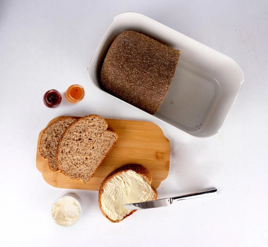 ALPINA Brotkasten 650gr 18.5x33x12cm, Beige – Bild 2