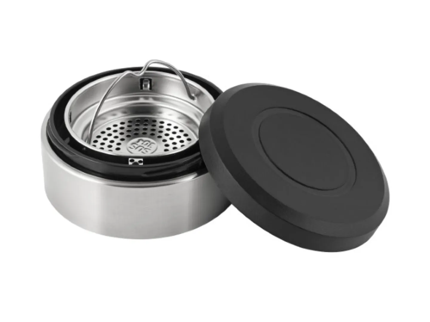Wasserflasche "GenerationRefillGourmet" transparent, schwarz – Bild 4