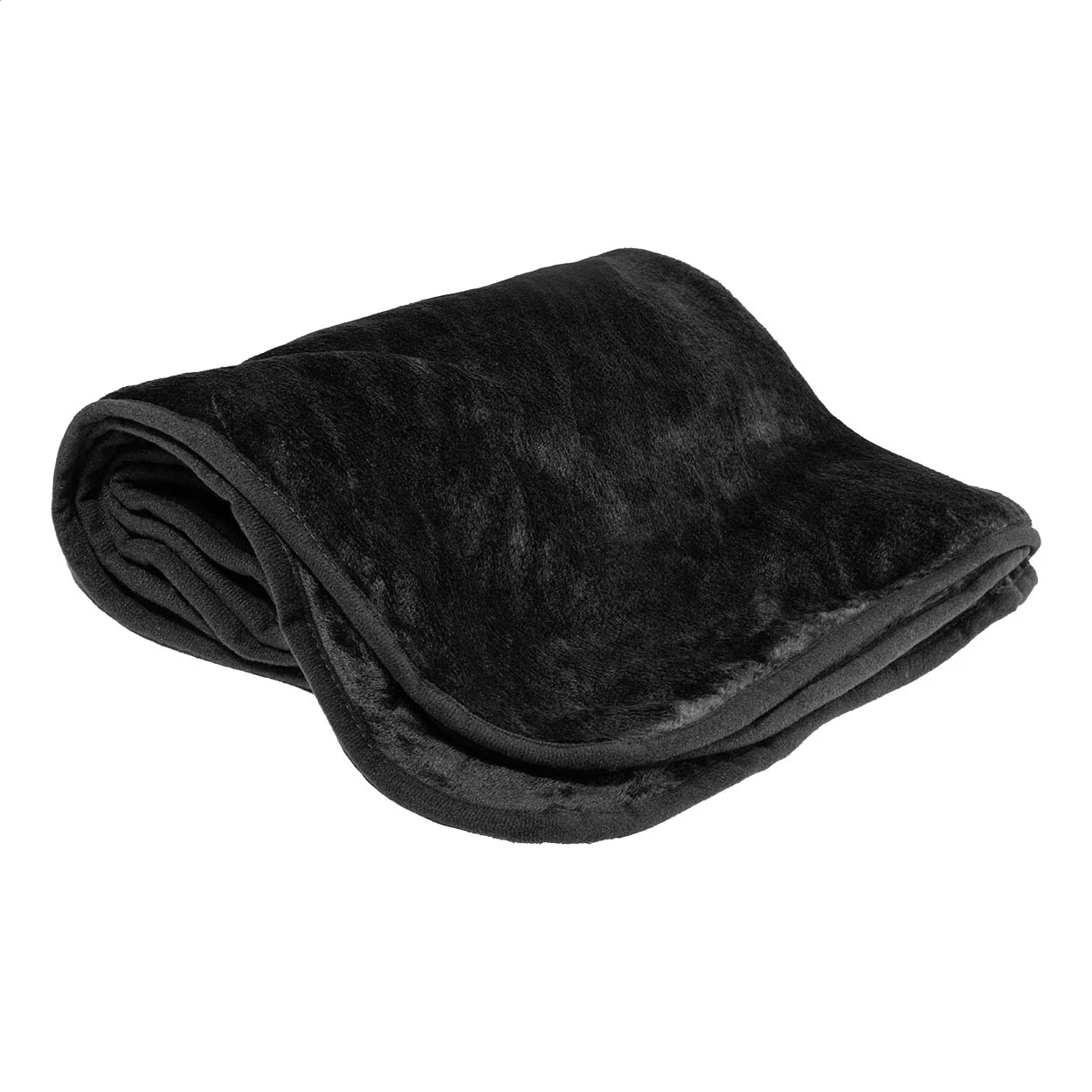2in1 Reisedecke und -kissen Napwrap, schwarz – Bild 4