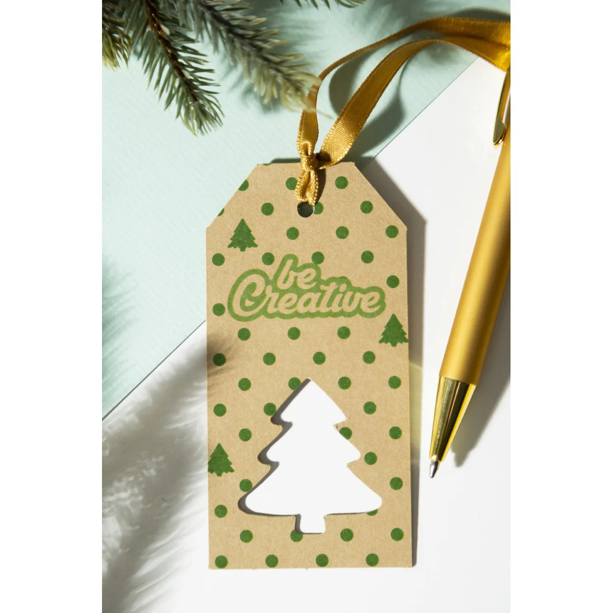 Geschenkanhänger PrinTag Plus Eco, Stern, weiß – Bild 5