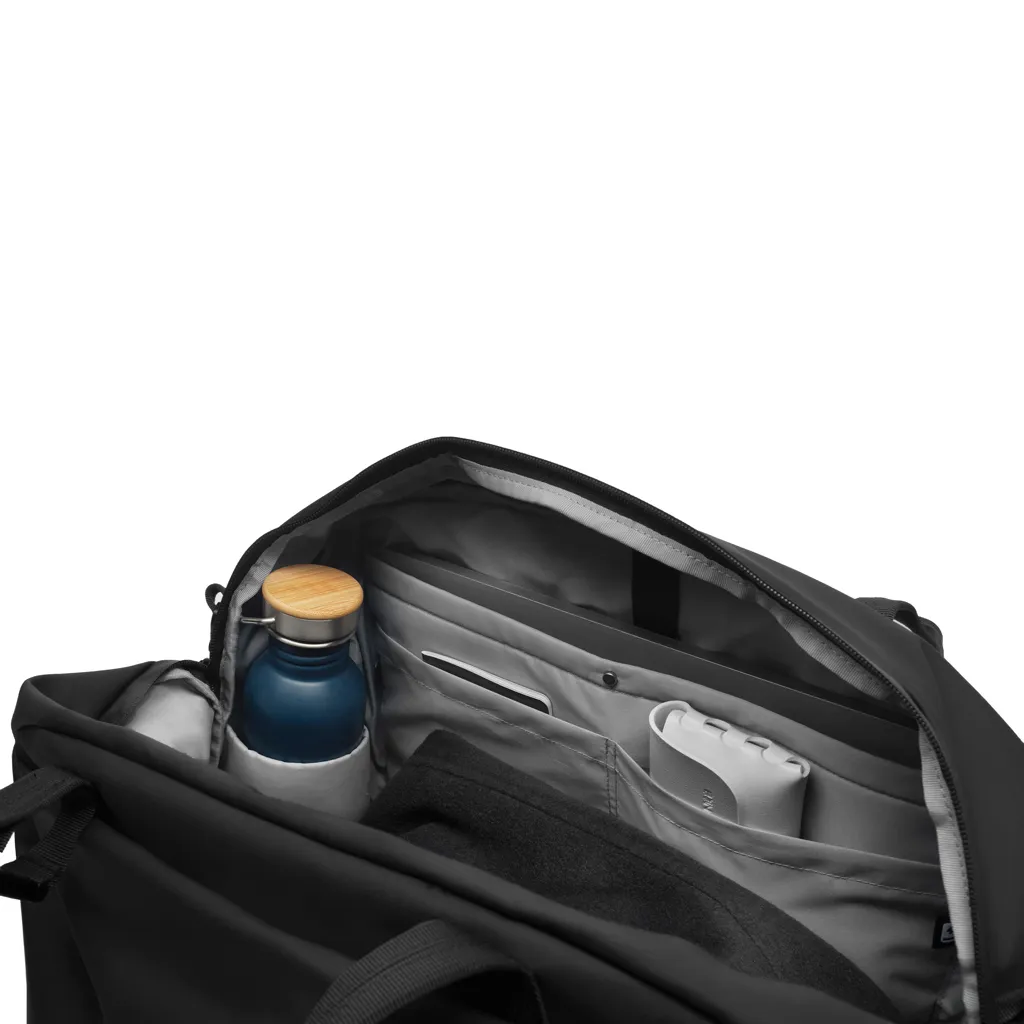 Urban wasserabweisende Wochenendtasche, schwarz – Bild 8