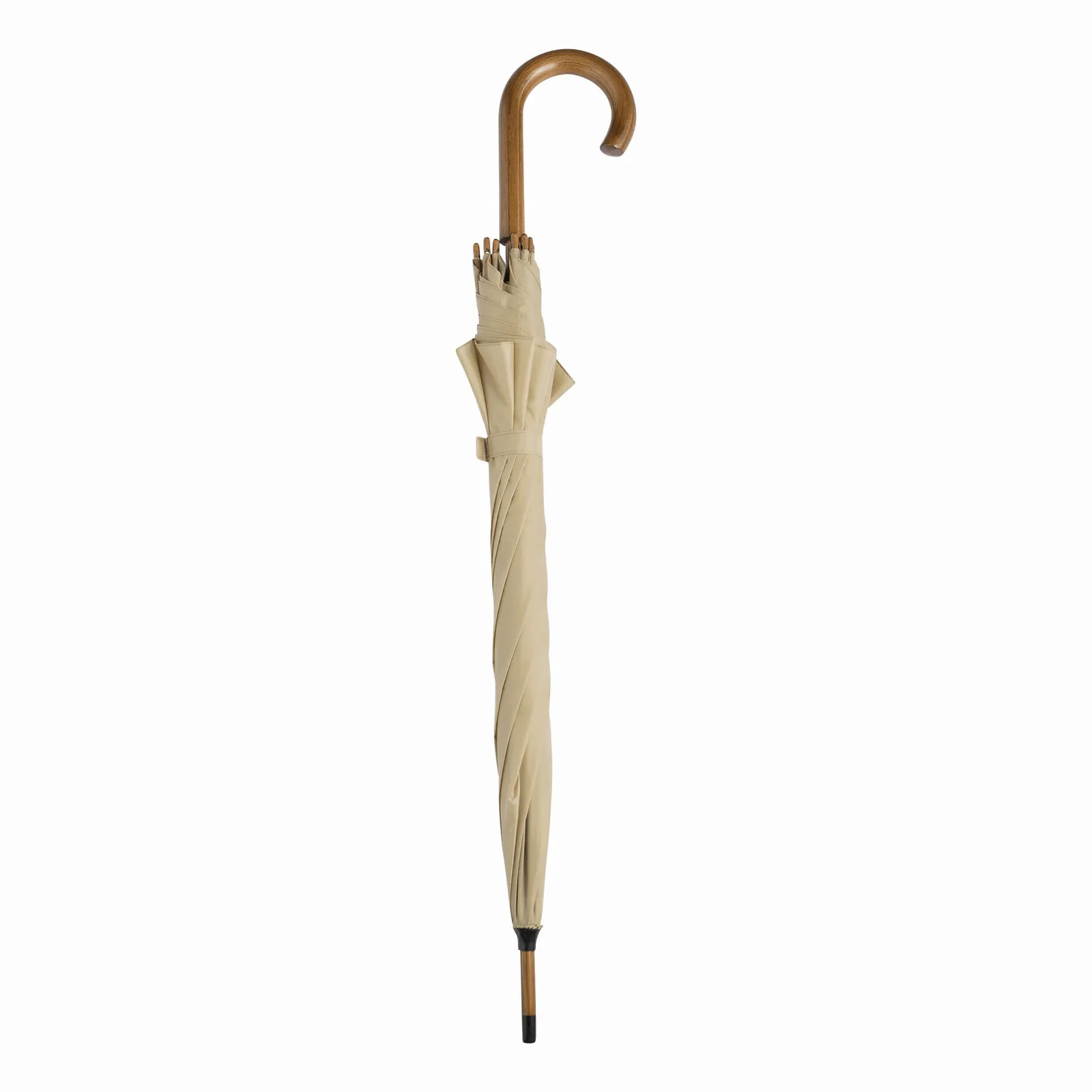 BOOGIE Umbrella, Automatik-Holzstockschirm, beige – Bild 3