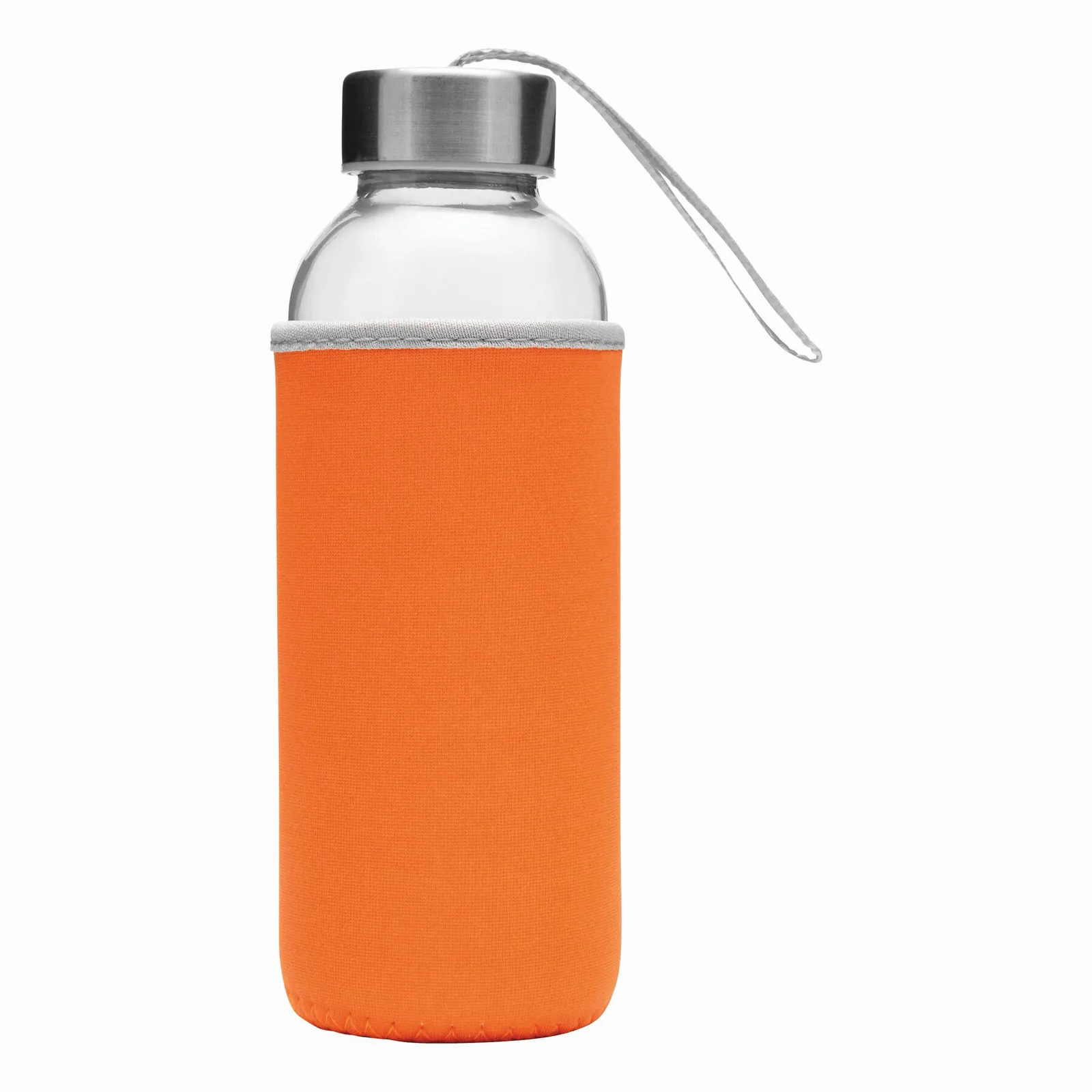 TAKE WELL - Glas-Flasche, orange, transparent – Bild 2