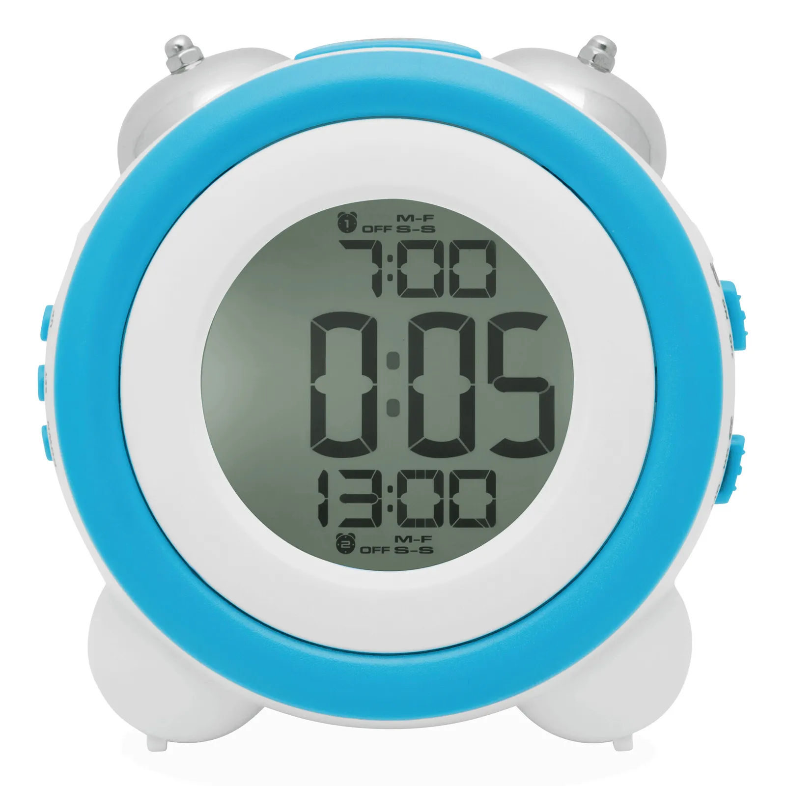 MODERN RETRO - Wecker blau, weiß, blau, weiß – Bild 3