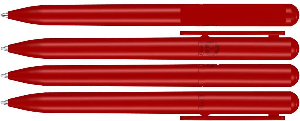 RECYCLED PET PEN CHANGE Drehkugelschreiber rot, rot – Bild 2