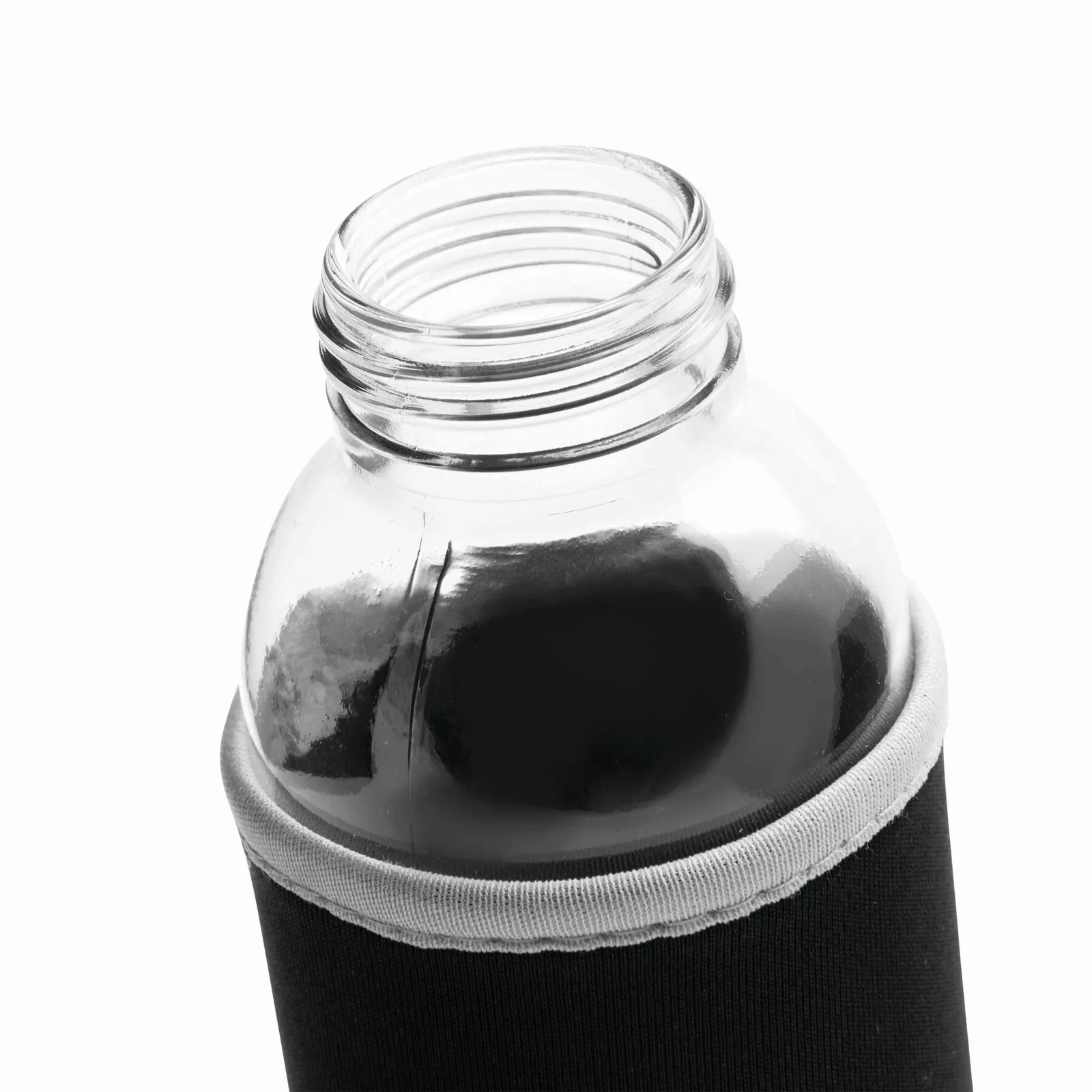 TAKE WELL - Glas-Flasche, schwarz, transparent – Bild 4