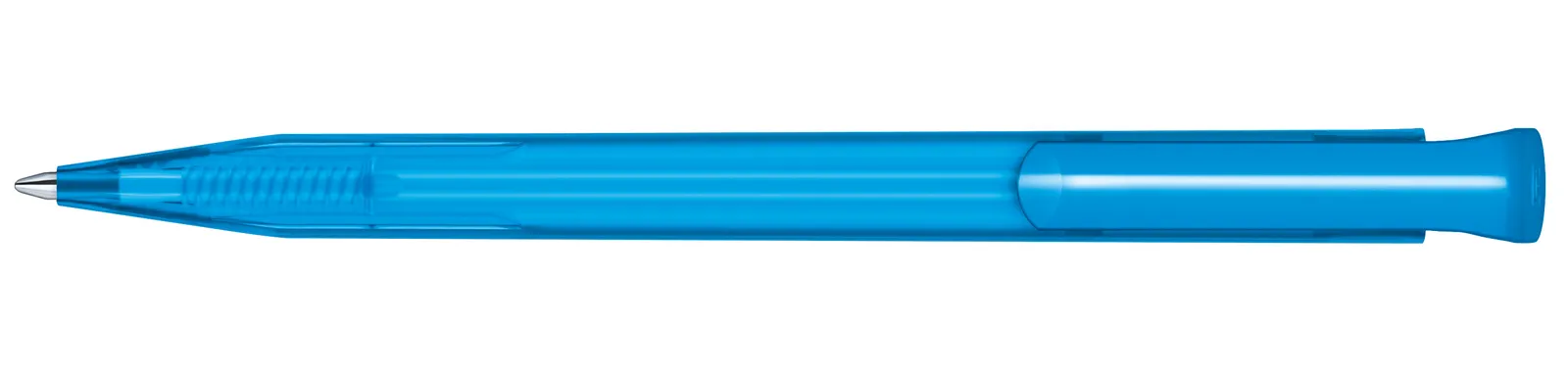 Super Hit Frosted Druckkugelschreiber, Cyan – Bild 3