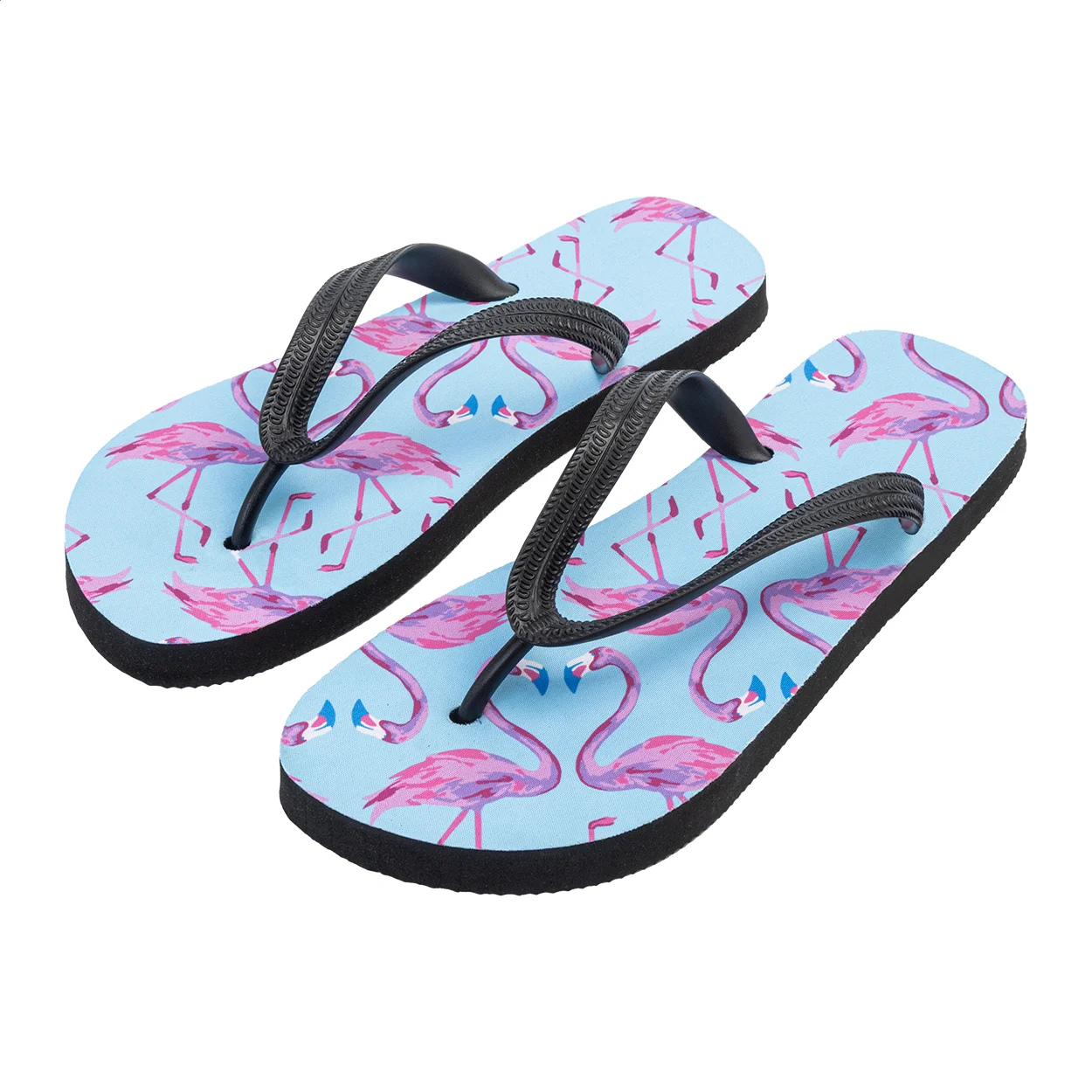 Zehensandalen Suboslip mit Sublimationsdruck, weiß, schwarz – Bild 3