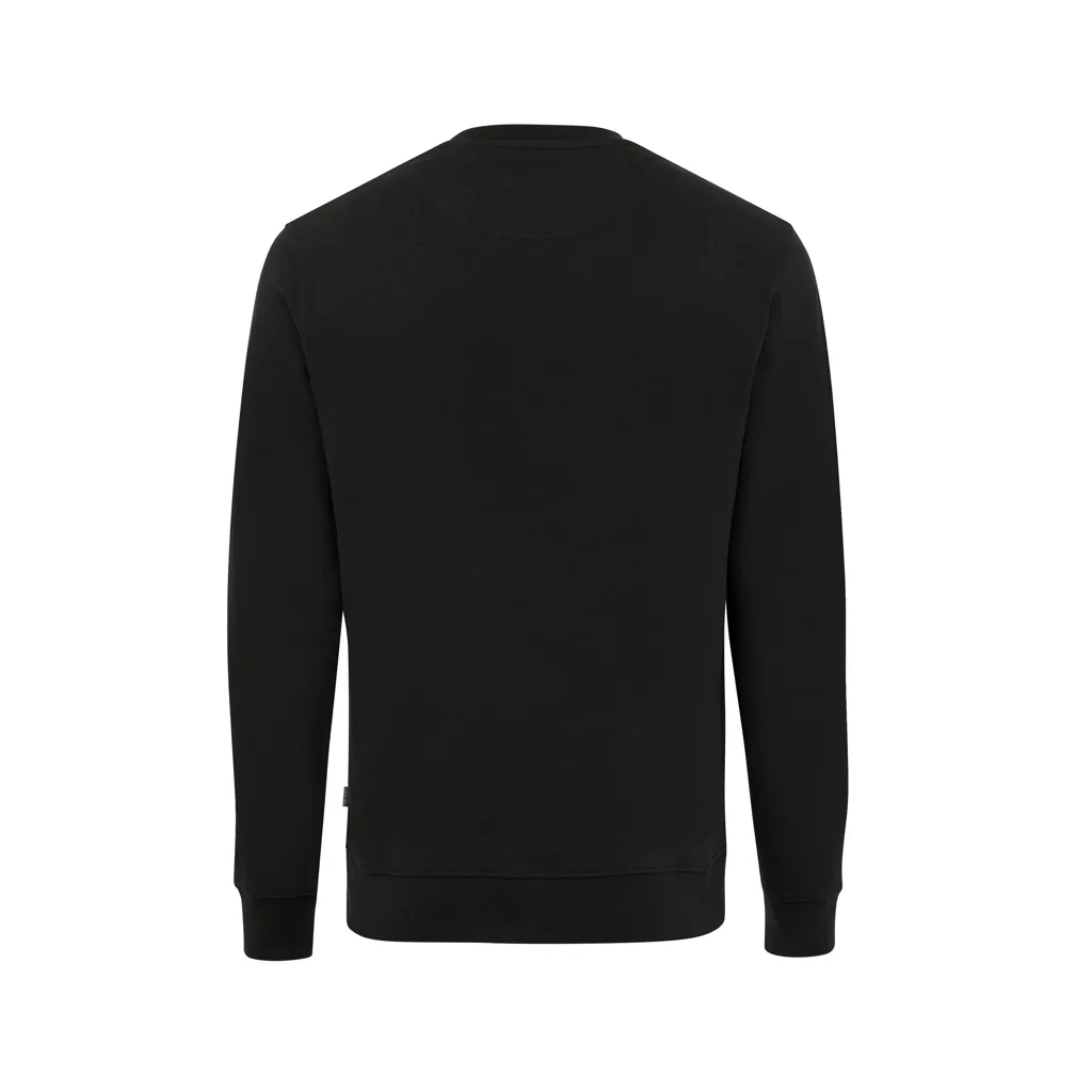 IQONIQ Zion Rundhals-Sweater aus recycelter Baumwolle, schwarz – Bild 2