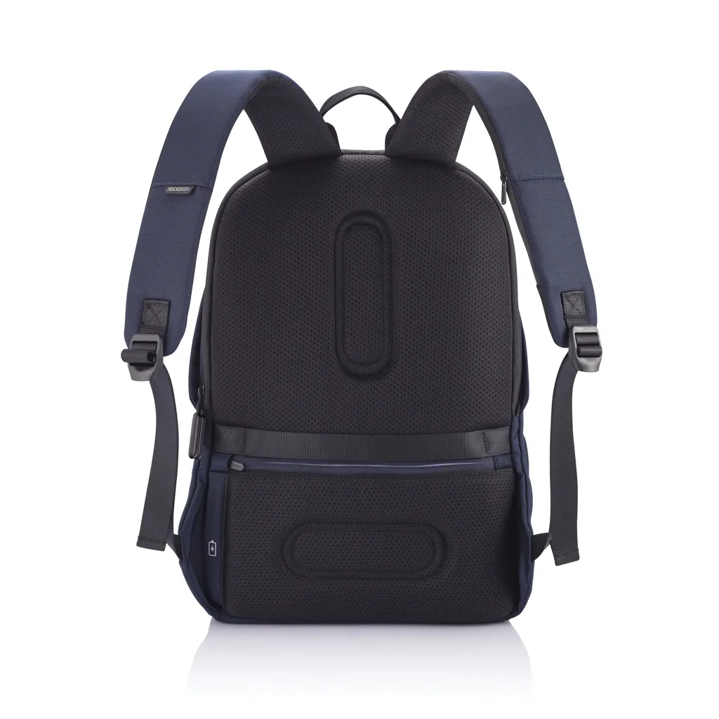 Bobby Soft, Anti-Diebstahl-Rucksack, navy blau – Bild 4