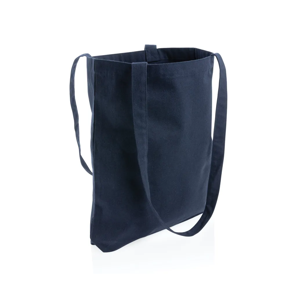 Impact Aware™ recycelte Baumwolltasche, navy blau – Bild 2
