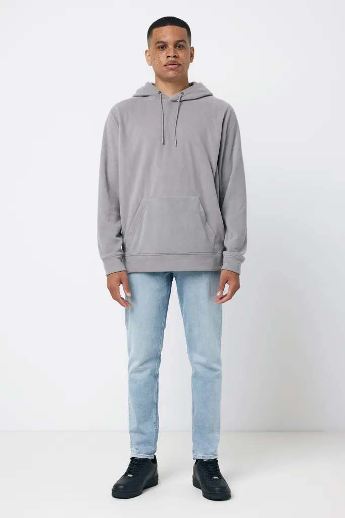IQONIQ Trivor Mikrofleece-Kapuzen-Pulli aus recyc. Polyester, storm grey – Bild 6