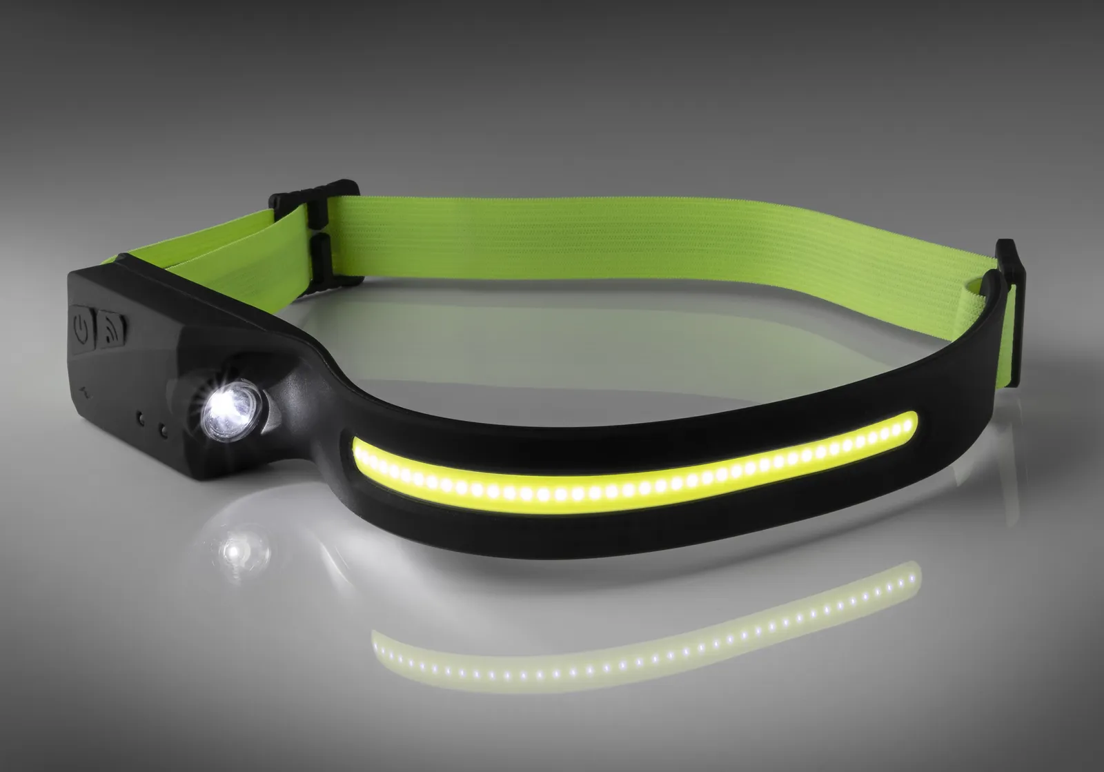 LED MegaBeam Kopflampe „HeadlightSwipe“ schwarz, schwarz – Bild 2
