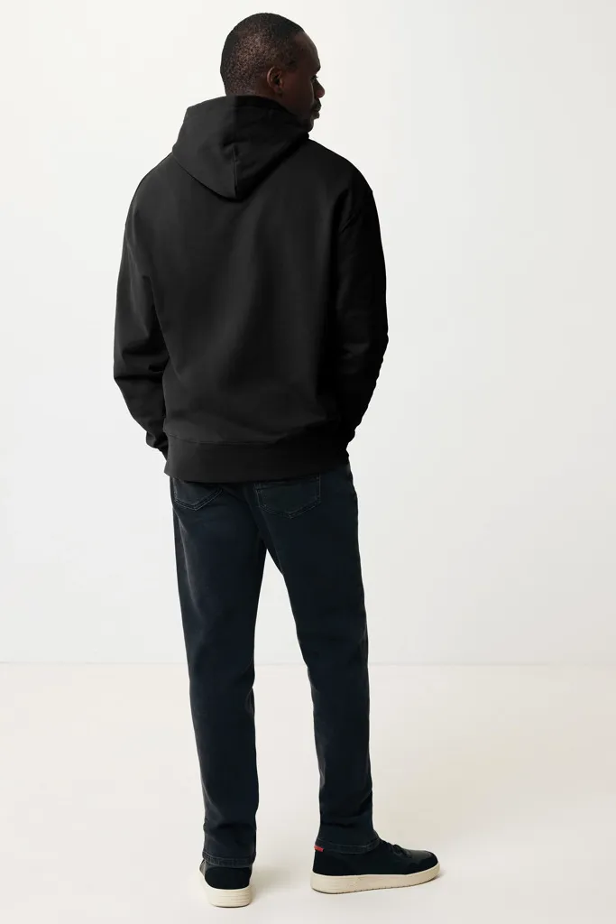 IQONIQ Yoho Relax-Hoodie aus recycelter Baumwolle, schwarz – Bild 5