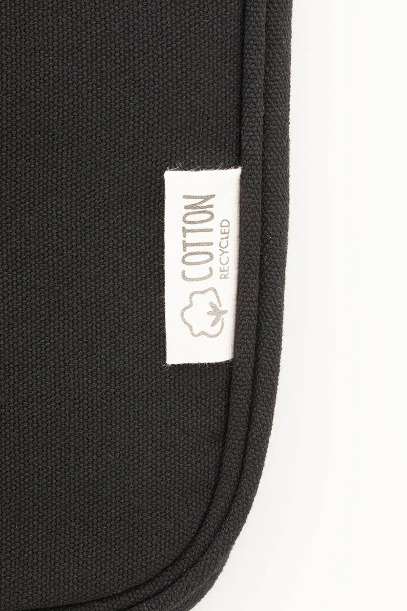 Recycelten Canvas Laptoptasche Rebyss Comp, schwarz – Bild 6