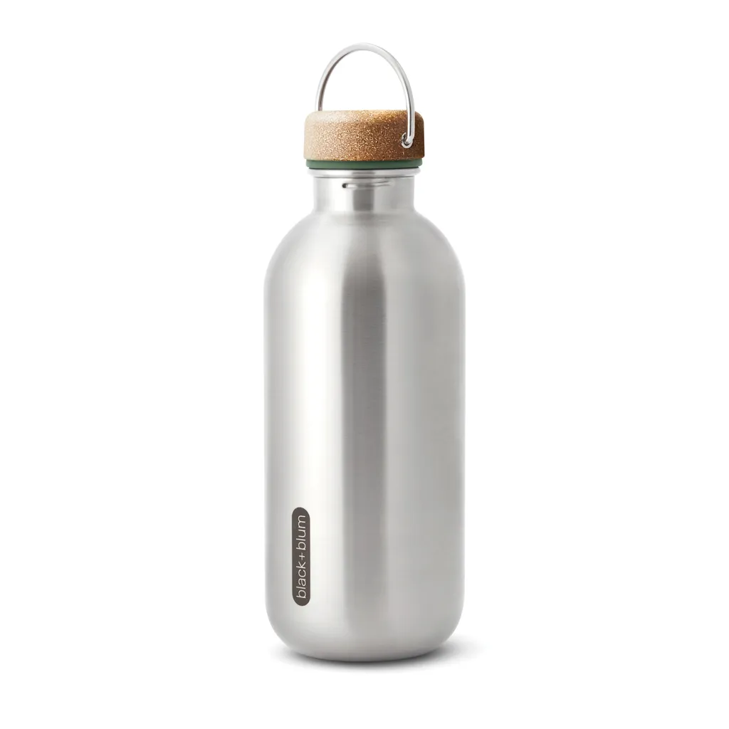 Black+Blum Stahl-Wasserflasche 600ml