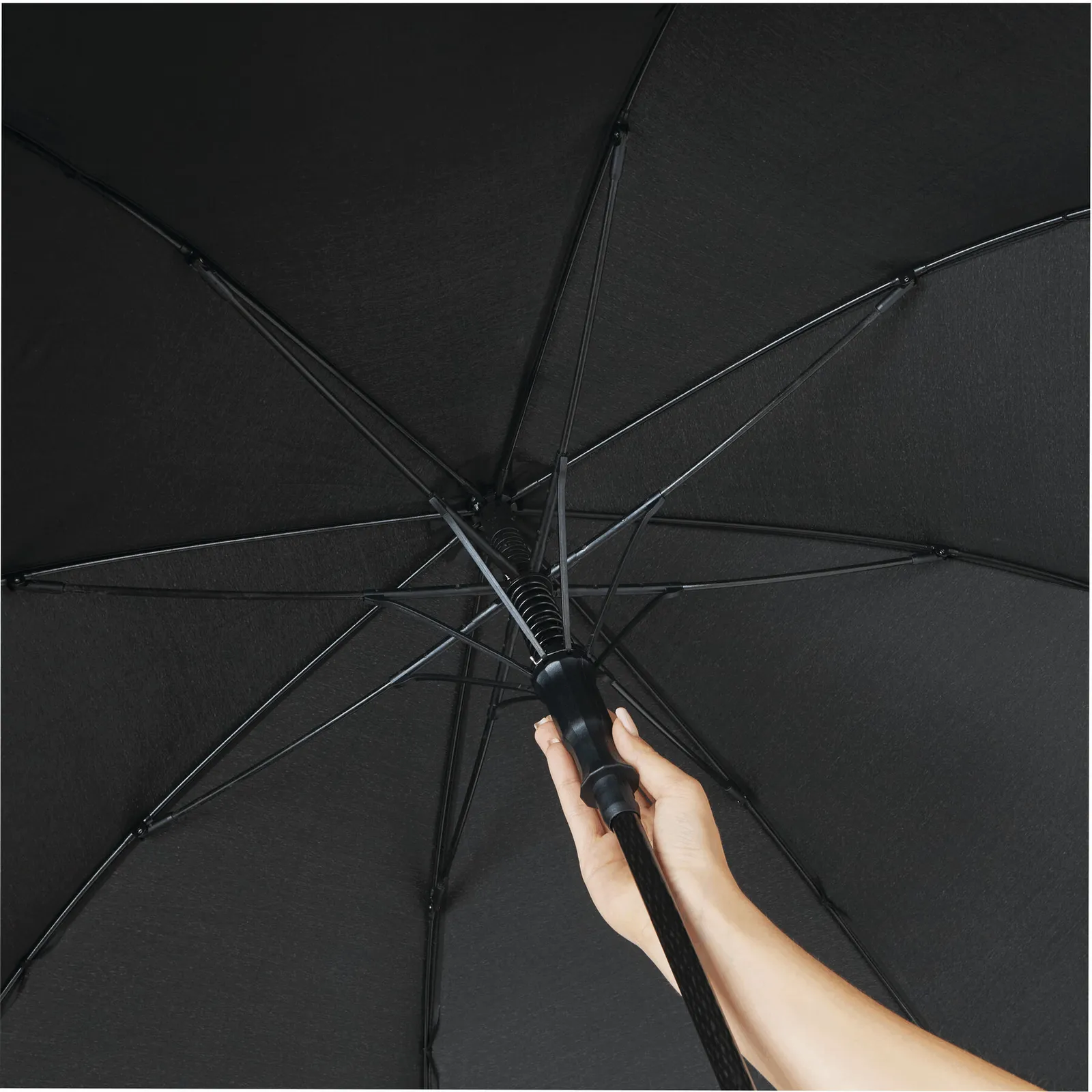 BLIZZARD Umbrella, Automatik-Stockschirm, grau – Bild 9
