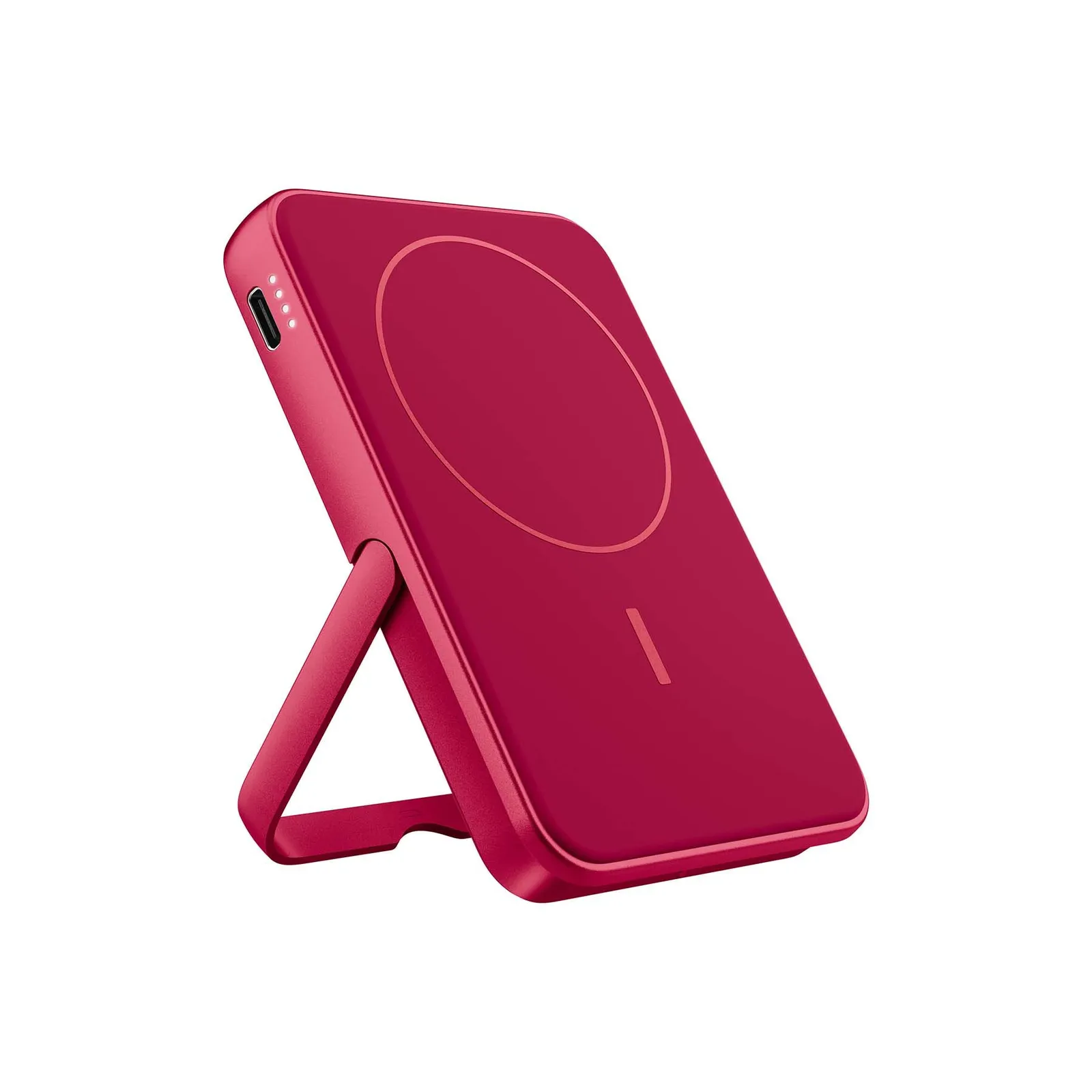 Fresh 'n Rebel Magnetische kabellose Powerbank 5000 mAh, Beerenrot – Bild 5
