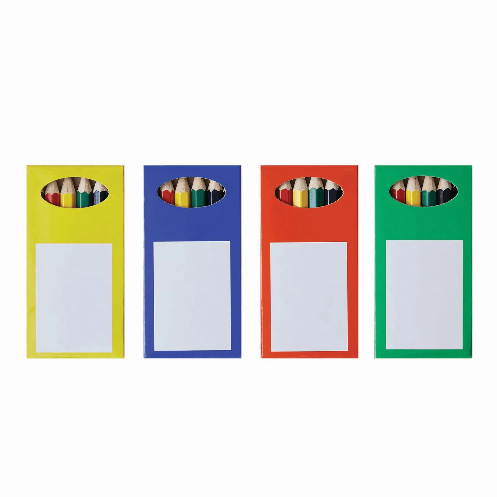 RAINBOW - Buntstifte-Set, 4-fach sortiert blau, gelb, grün, rot, blau, gelb – Bild 2