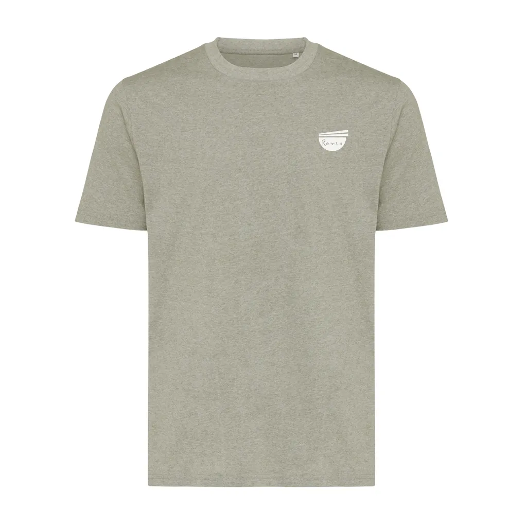 IQONIQ Sierra Lightweight T-Shirt aus recycelter Baumwolle, light heather green – Bild 3