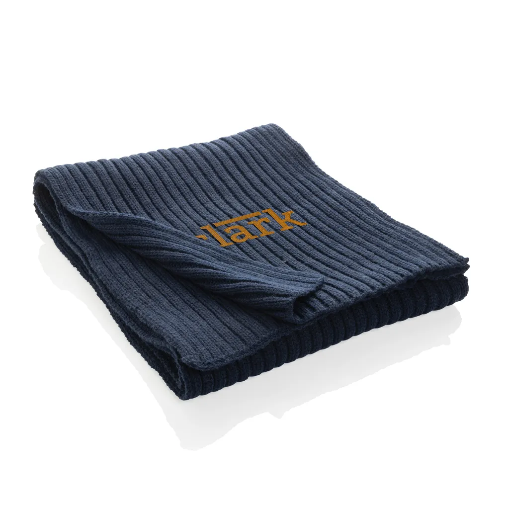 Impact AWARE™ Polylana® Strickschal 180x25cm, navy blau – Bild 3