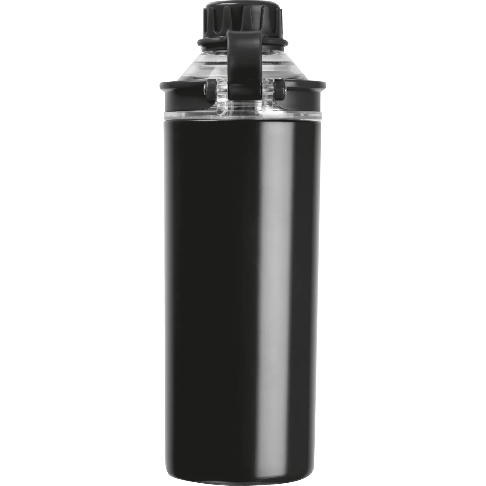 Doppelwandige Edelstahlflasche Monza, schwarz – Bild 5