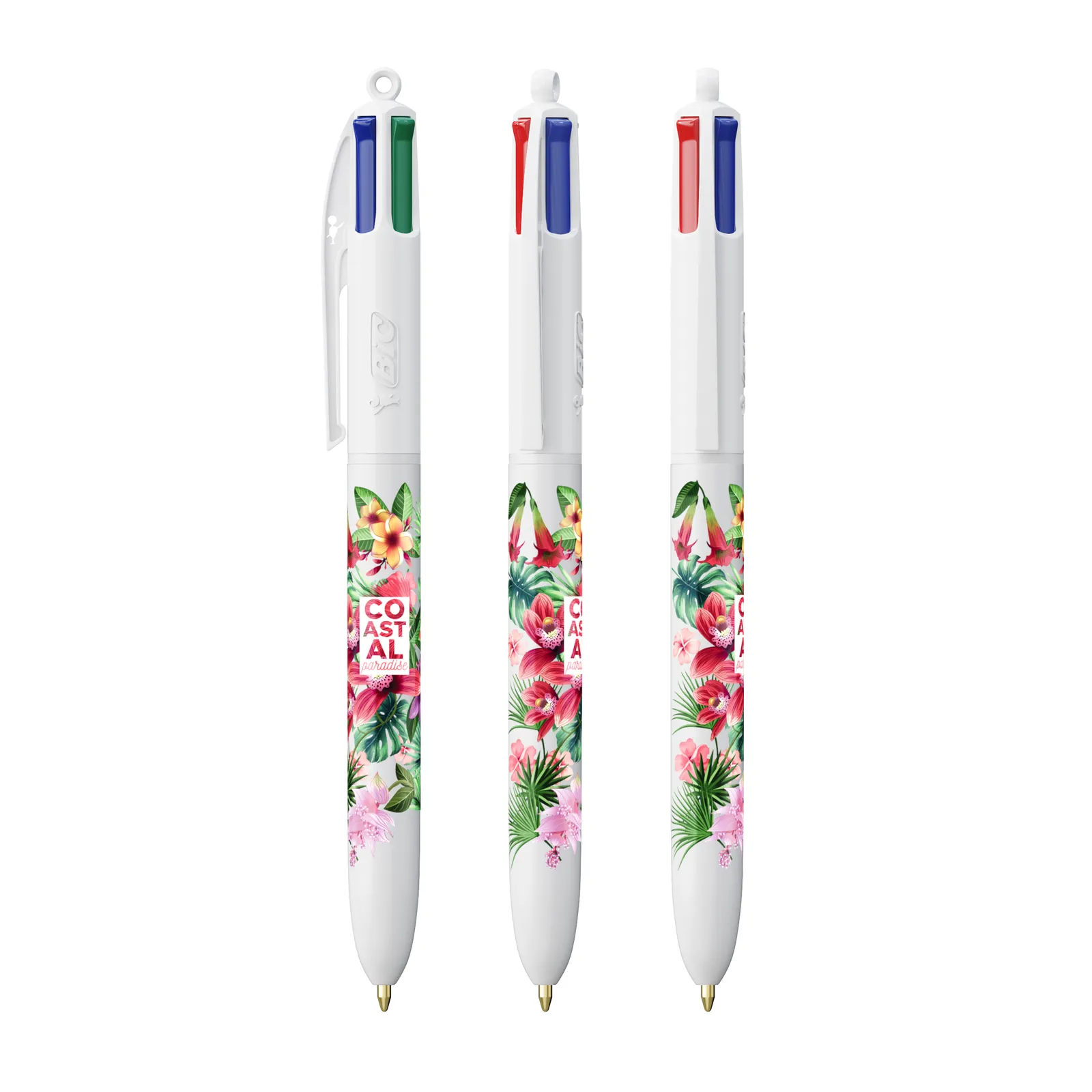 BIC® 4 Colours® ballpen, Weiß – Bild 2