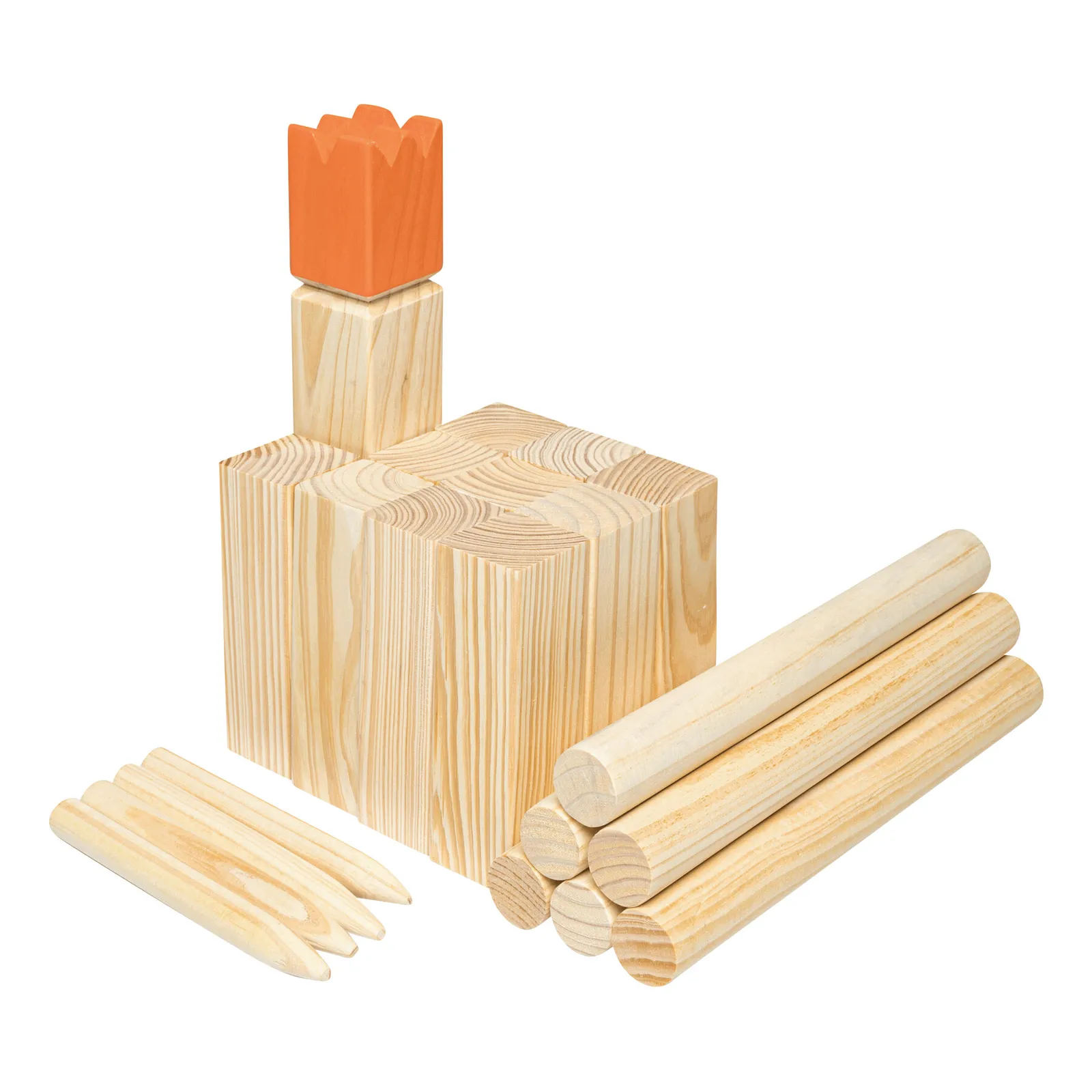 KUBB - Wikinger Wurfspiel braun, braun – Bild 4