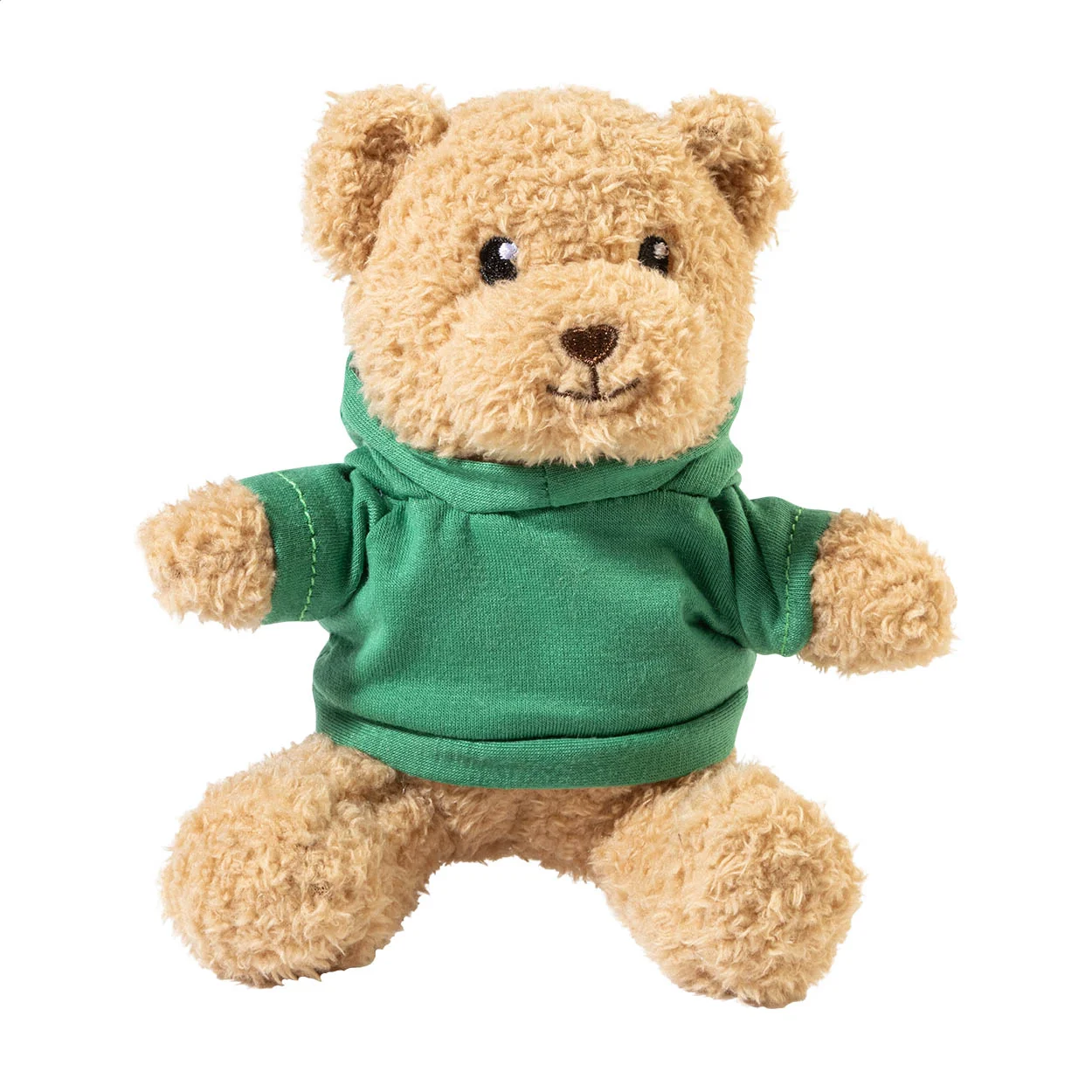 Plüsch-Teddybär Hobear mit Hoodie, grün – Bild 2