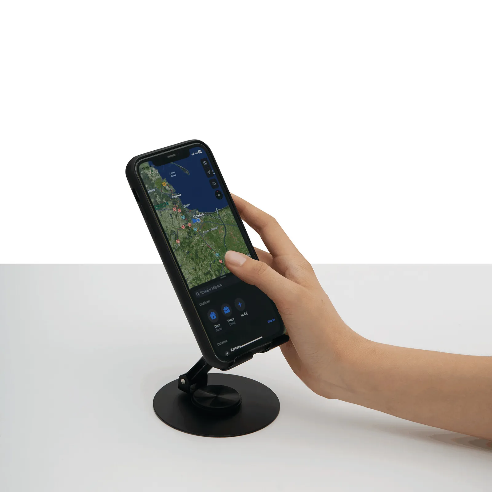 DESK MASTER - Faltbarer Smartphone-Halter, schwarz – Bild 7
