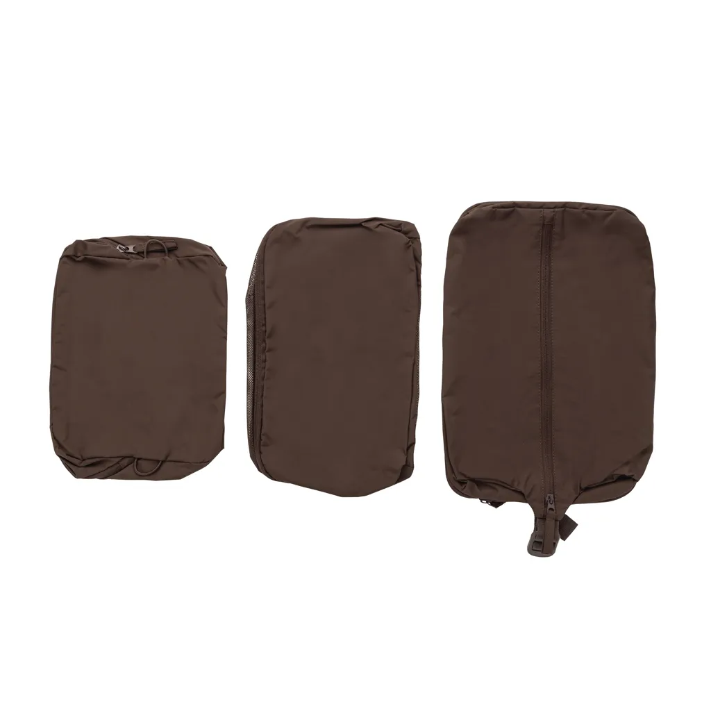 KENTO URBAN Packing Cube Set aus RCS recyceltem Nylon, braun – Bild 3