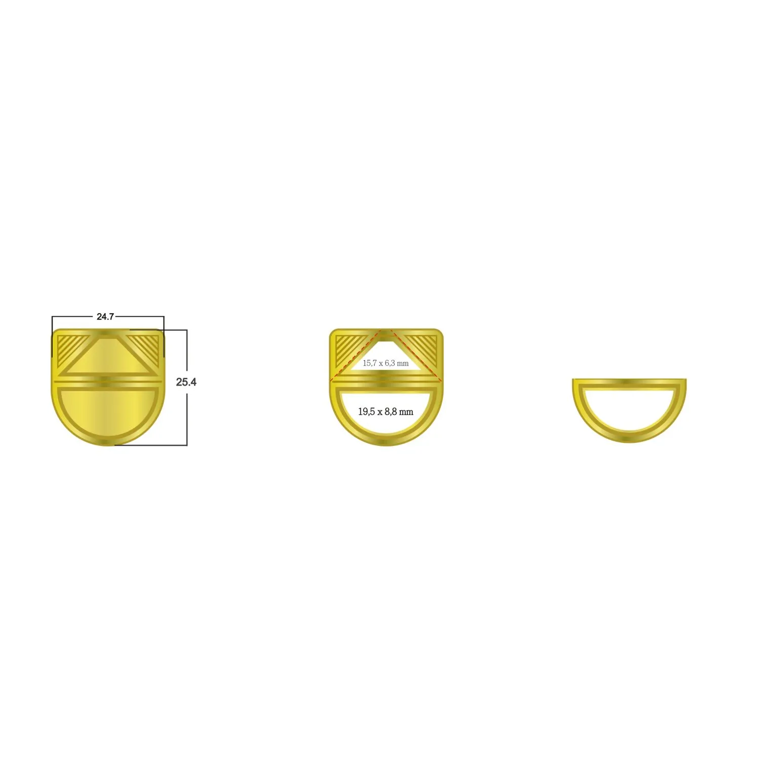 ROMINOX® Eckenklammer Corner Snap in Gold, idealer Mailingartikel für Dokumente, Büroklammer mit bis zu 10 Seiten Klemmkraft, silber – Bild 6