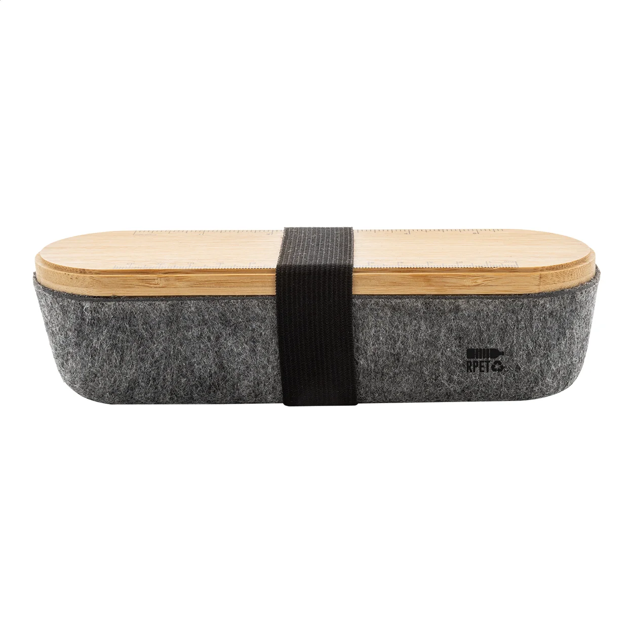 RPET Stifteetui Decora, grau, natur – Bild 2